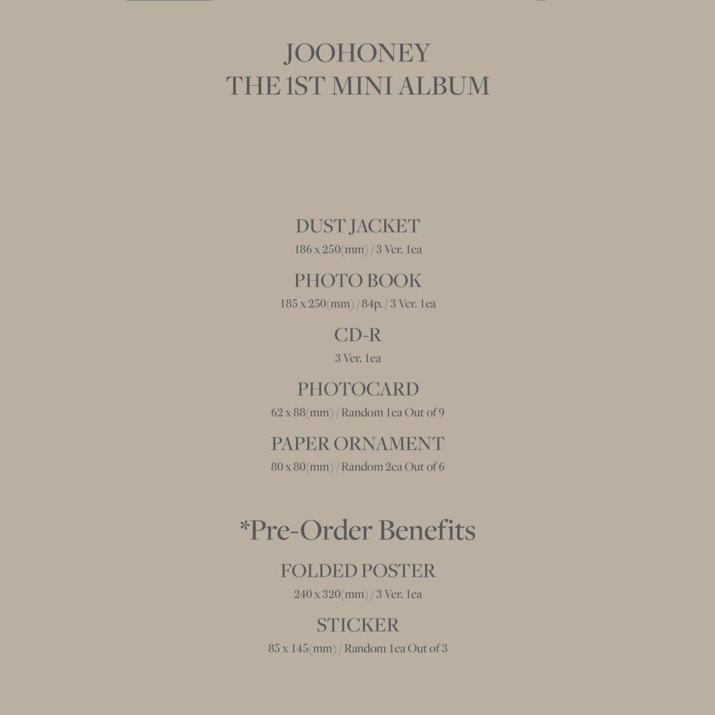 JOOHONEY(MONSTA X) LIGHTS 1st Mini Album