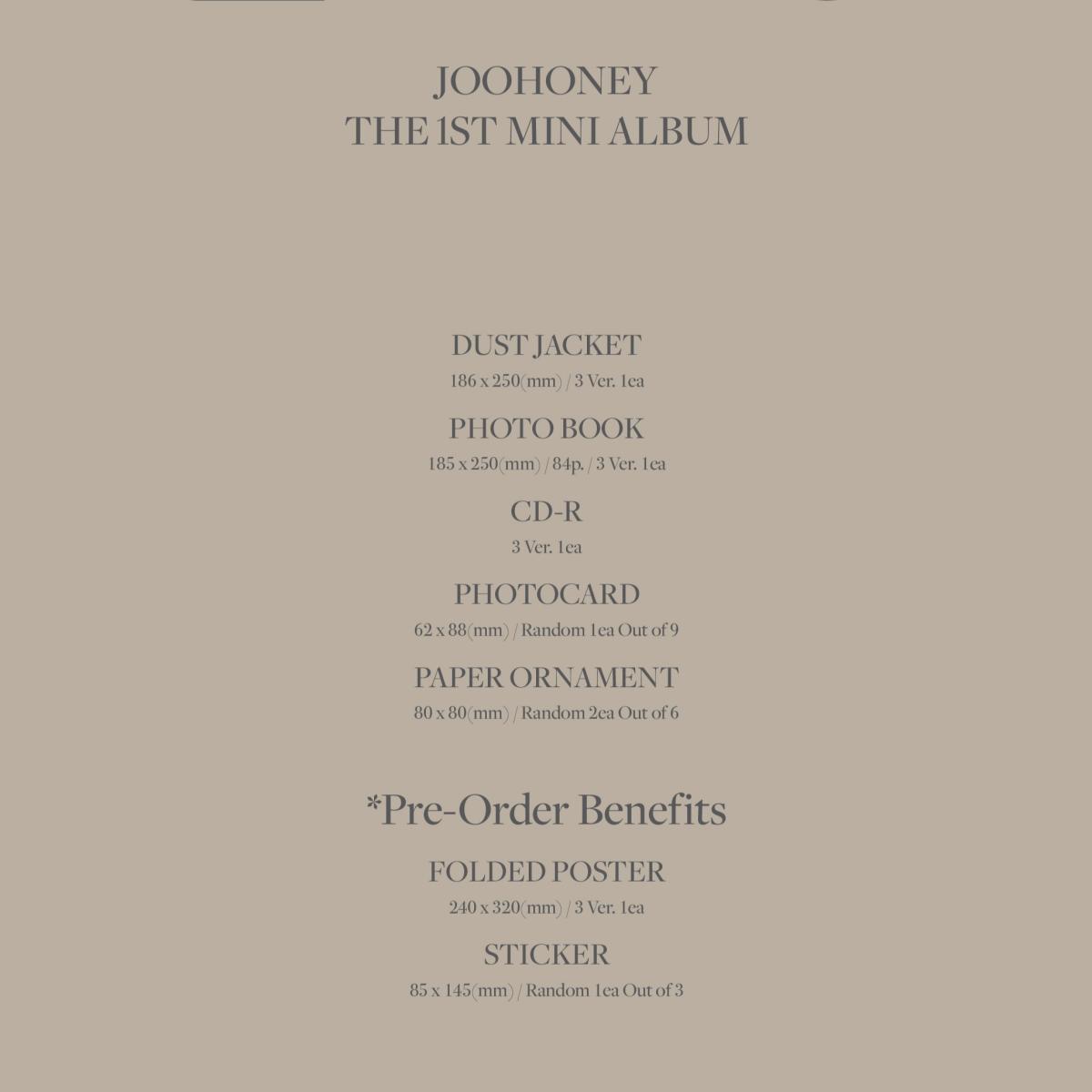JOOHONEY(MONSTA X) LIGHTS 1st Mini Album