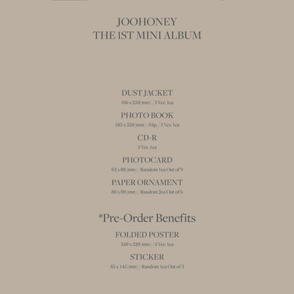 JOOHONEY (MONSTA X) LIGHTS 1st Mini Album