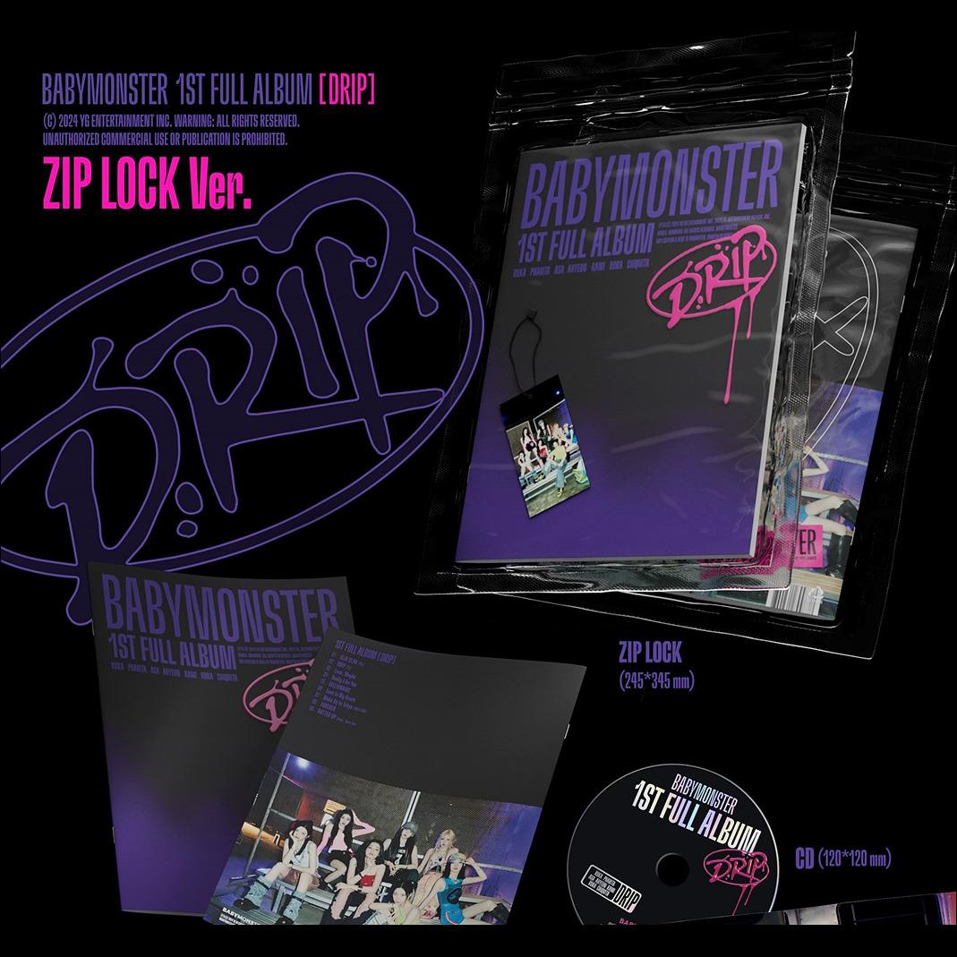 BABYMONSTER - DRIP Zip Lock Ver. / Binder Ver. + Free Gift