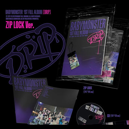BABYMONSTER - DRIP Zip Lock Ver. / Binder Ver. + Free Gift