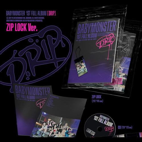 BABYMONSTER - DRIP Zip Lock Ver. / Binder Ver. + Free Gift
