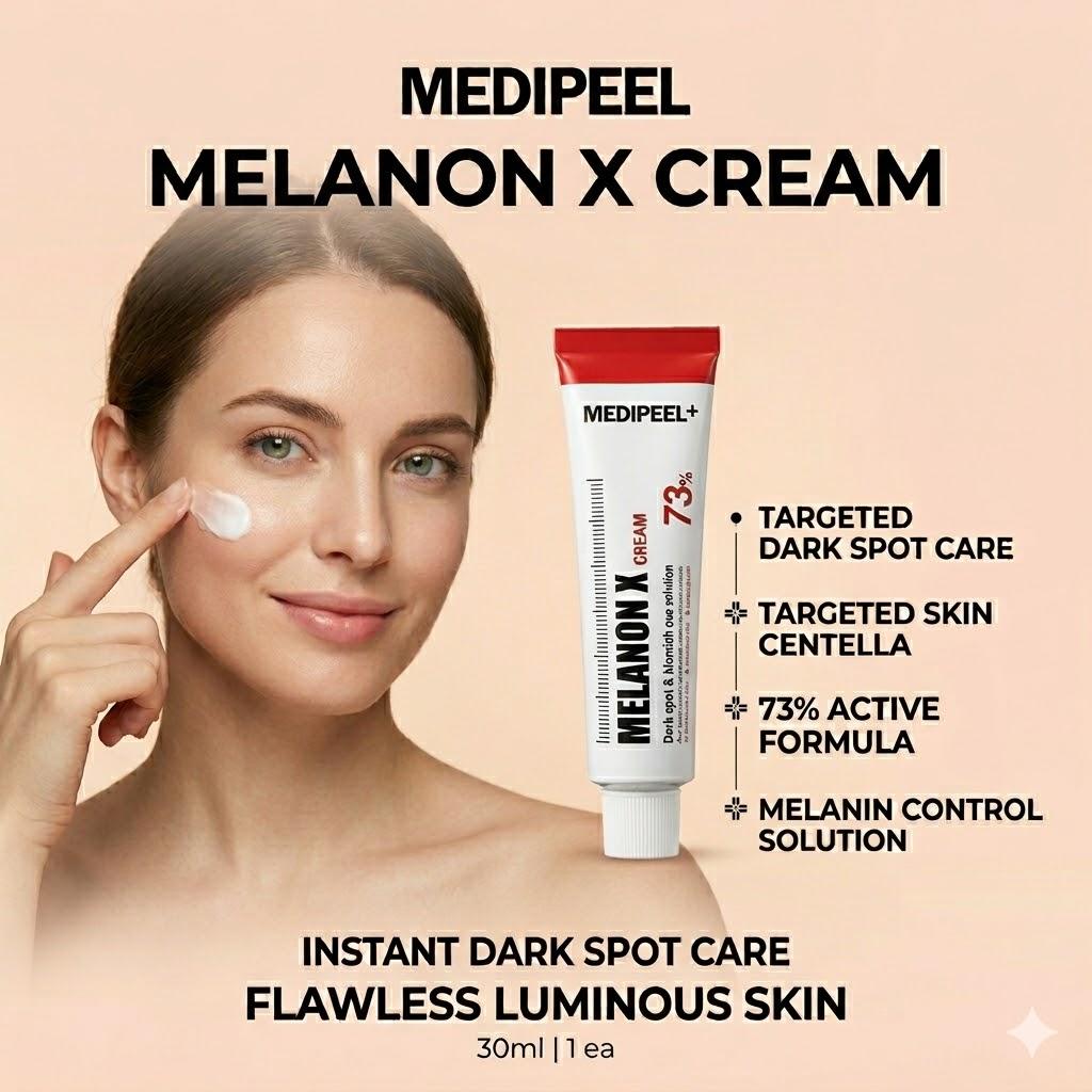 [Medi-Peel] Melanon X Cream 30ml - Intensive Brightening & Dark Spot Care, Tranexamic Acid & Vitamin C, Freckle Improvement, K-Beauty