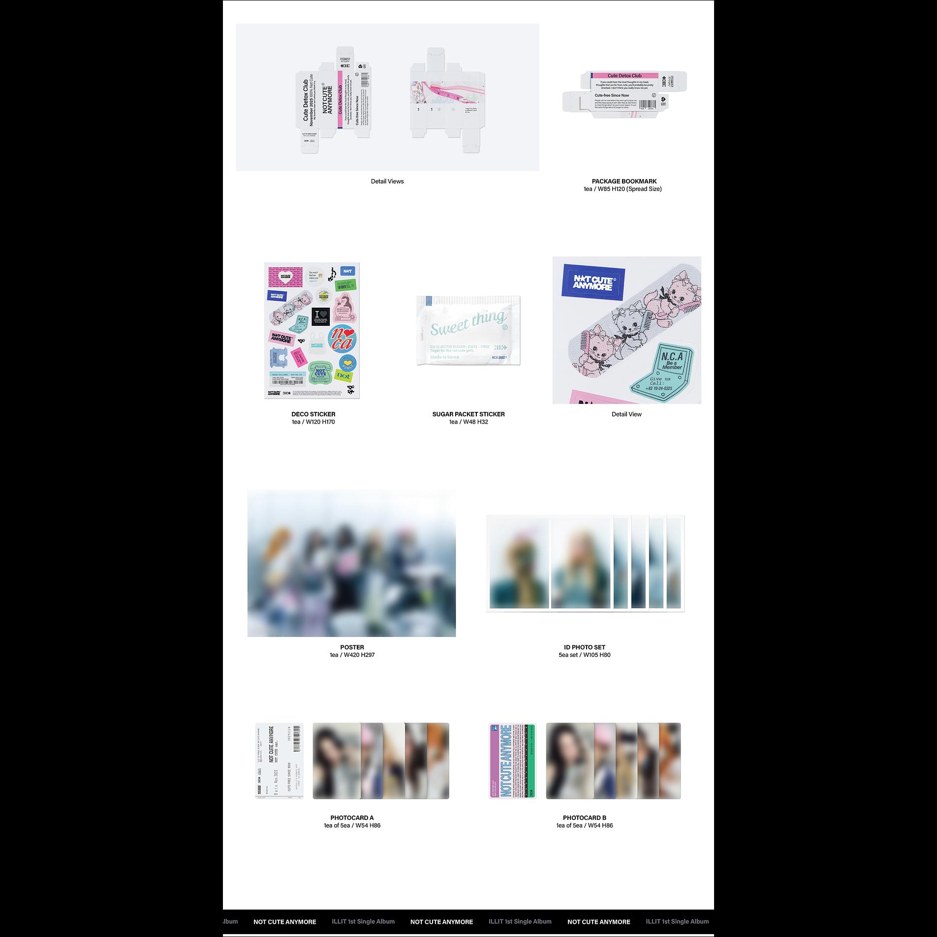 ILLIT - NOT CUTE ANYMORE [NOT CUTE Ver. / NOT MY NAME Ver.] + Free Gift