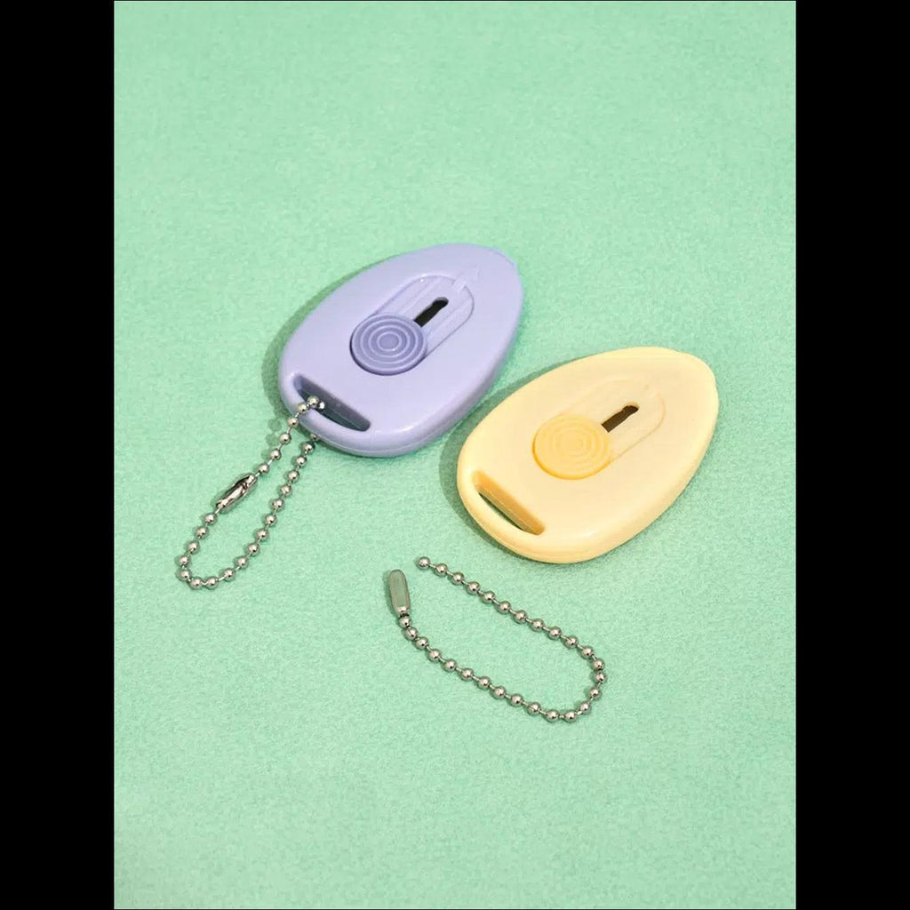 [K-Life] Daiso Korea Magnetic Mini Cutter 2P Set - Cute Cloud Box Opener & Portable Safety Utility Knife (Authentic)