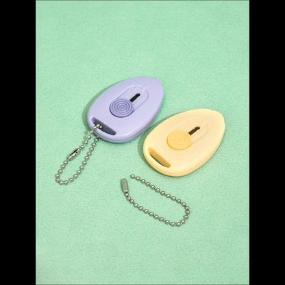 [K-Life] Daiso Korea Magnetic Mini Cutter 2P Set - Cute Cloud Box Opener & Portable Safety Utility Knife (Authentic)