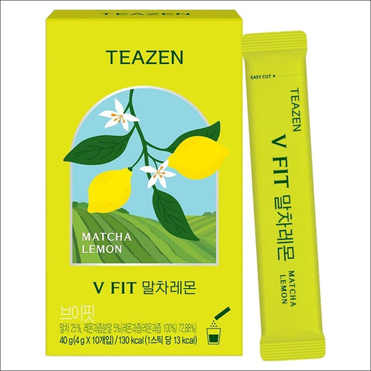 TEAZEN V FIT MATCHA LEMON TEA 4g x 10 pcs