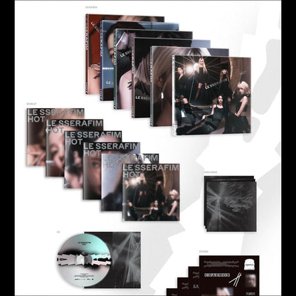 [SITE POB] LE SSERAFIM - HOT COMPACT ver. / 5th Mini Album