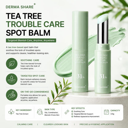 Derma Share Tea Tree Trouble Care Spot Balm 3.5g – Targeted Blemish Care