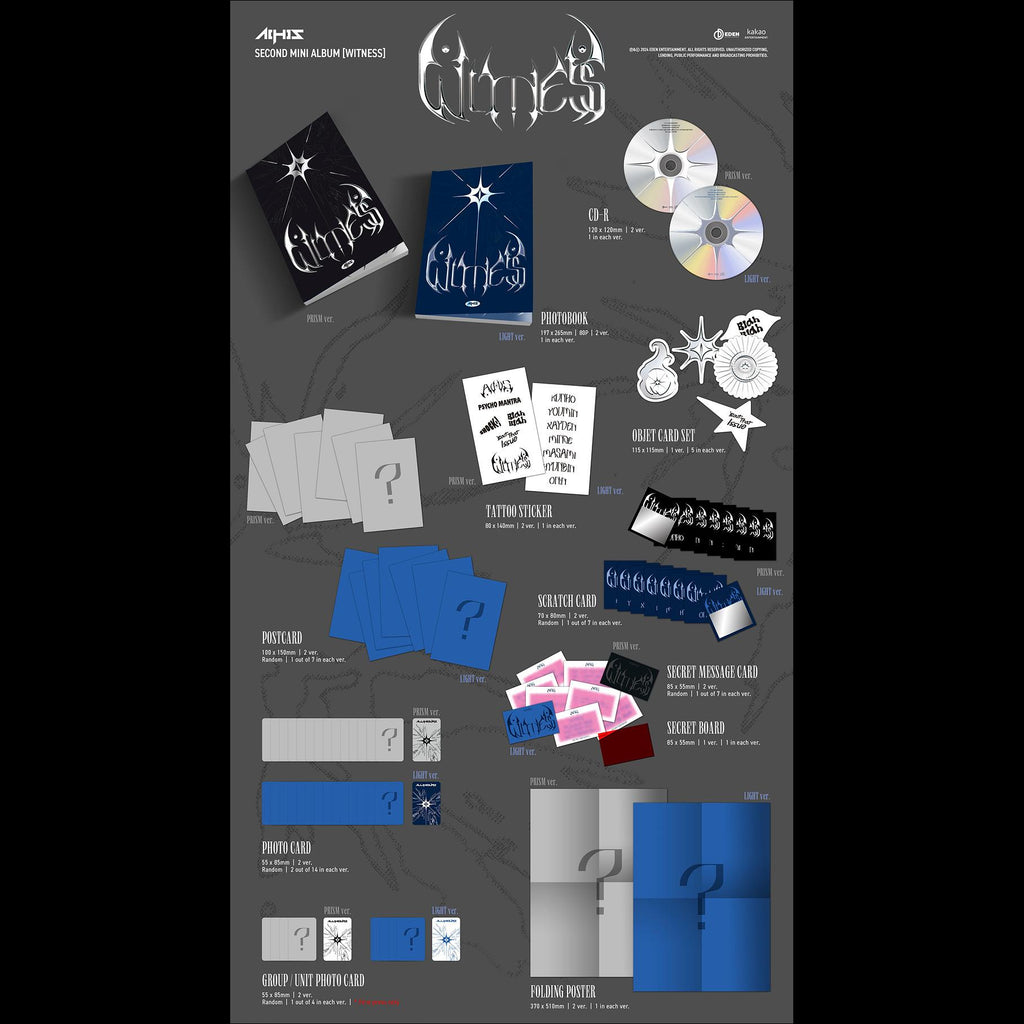 ALL(H)OURS - WITNESS 2nd Mini Album (PRISM ver. / LIGHT ver.)