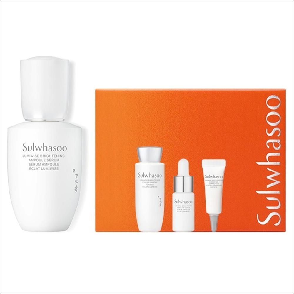 [100% Authentic] Sulwhasoo Snowise Brightening Serum 4-Item Set (30ml) - Premium Korean Luxury Skincare for Radiance