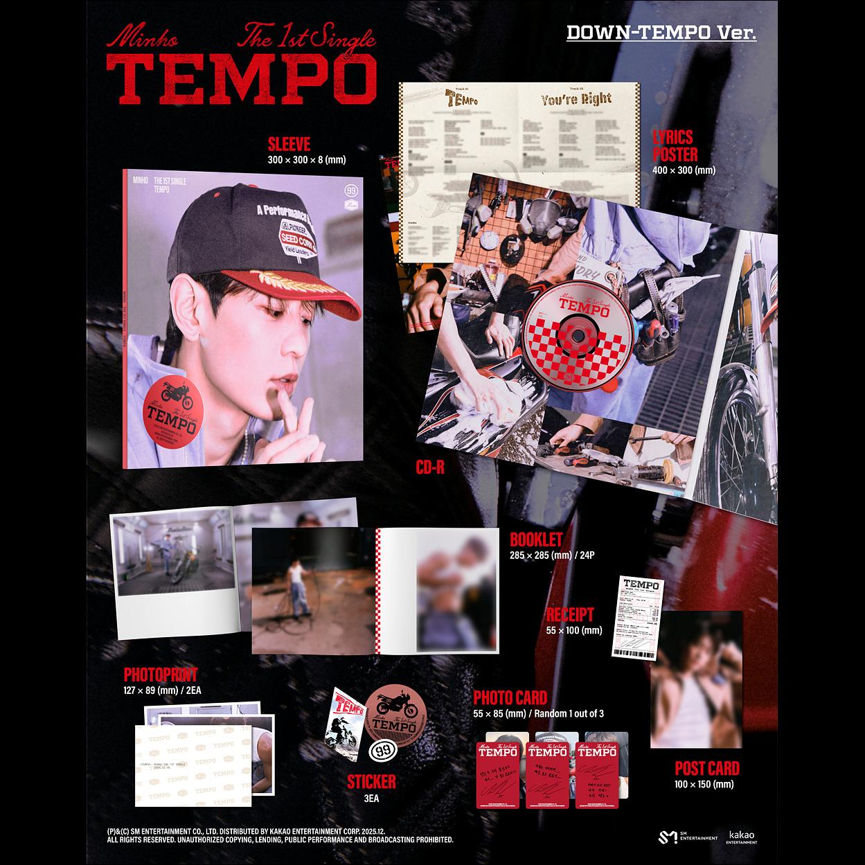 MINHO (SHINee) [TEMPO] 1st Single Album + Free Gift