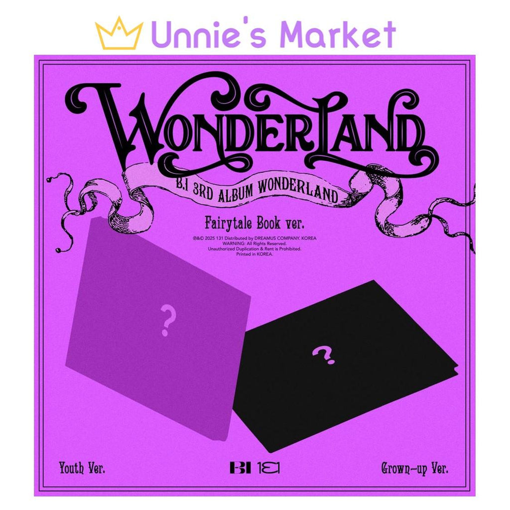 B.I - WONDERLAND Fairy tail Ver. / 3rd Album (Youth Ver. / Grown-up Ver.)
