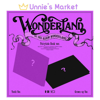 B.I - WONDERLAND Fairy Tale Ver. / 3rd Album (Youth Ver. / Grown-up Ver.)