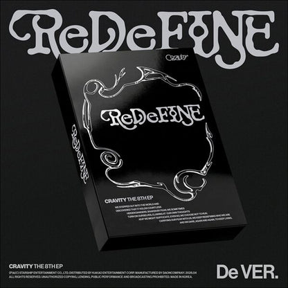 (De Ver.) CRAVITY [ReDeFINE] THE 8TH EP Album + Free Gift