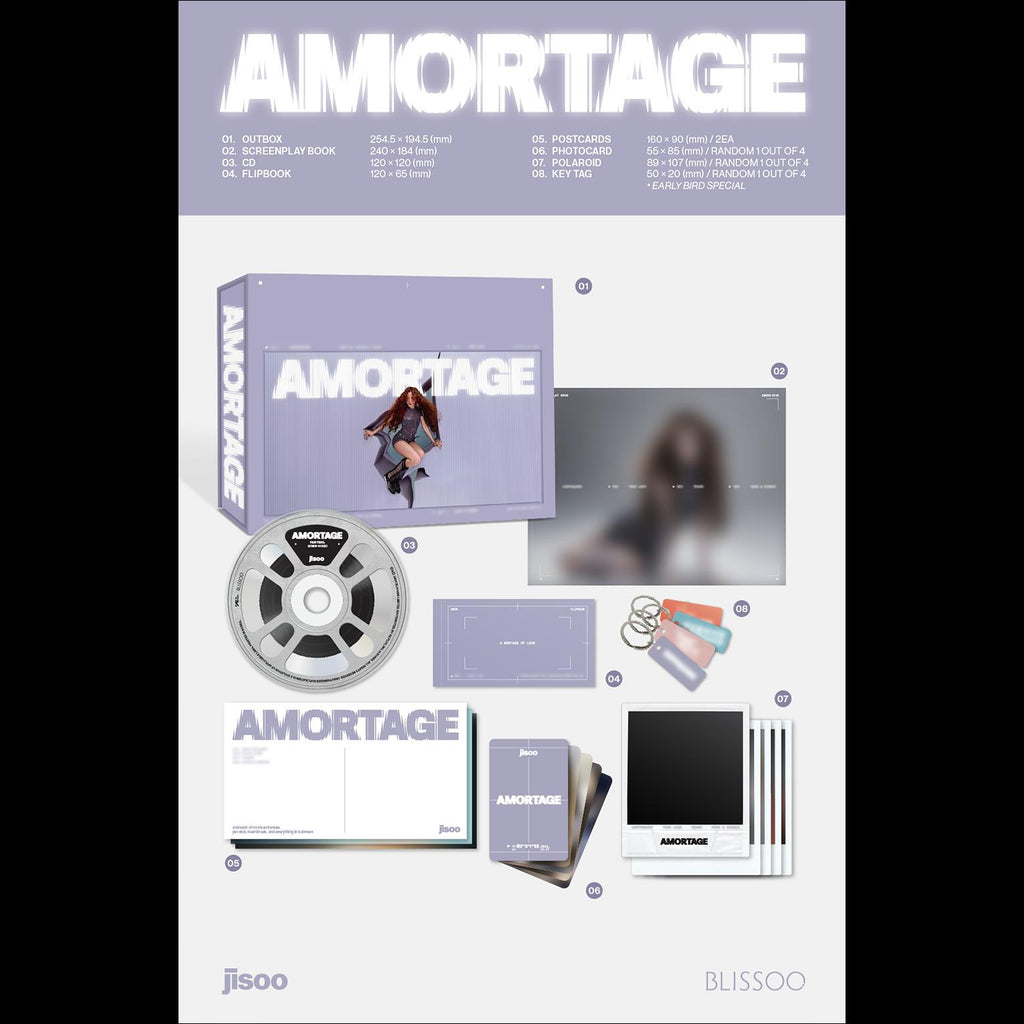 JISOO(BLACKPINK) [AMORTAGE] DELUXE EDITION (PURPLE Ver /BLACK Ver)