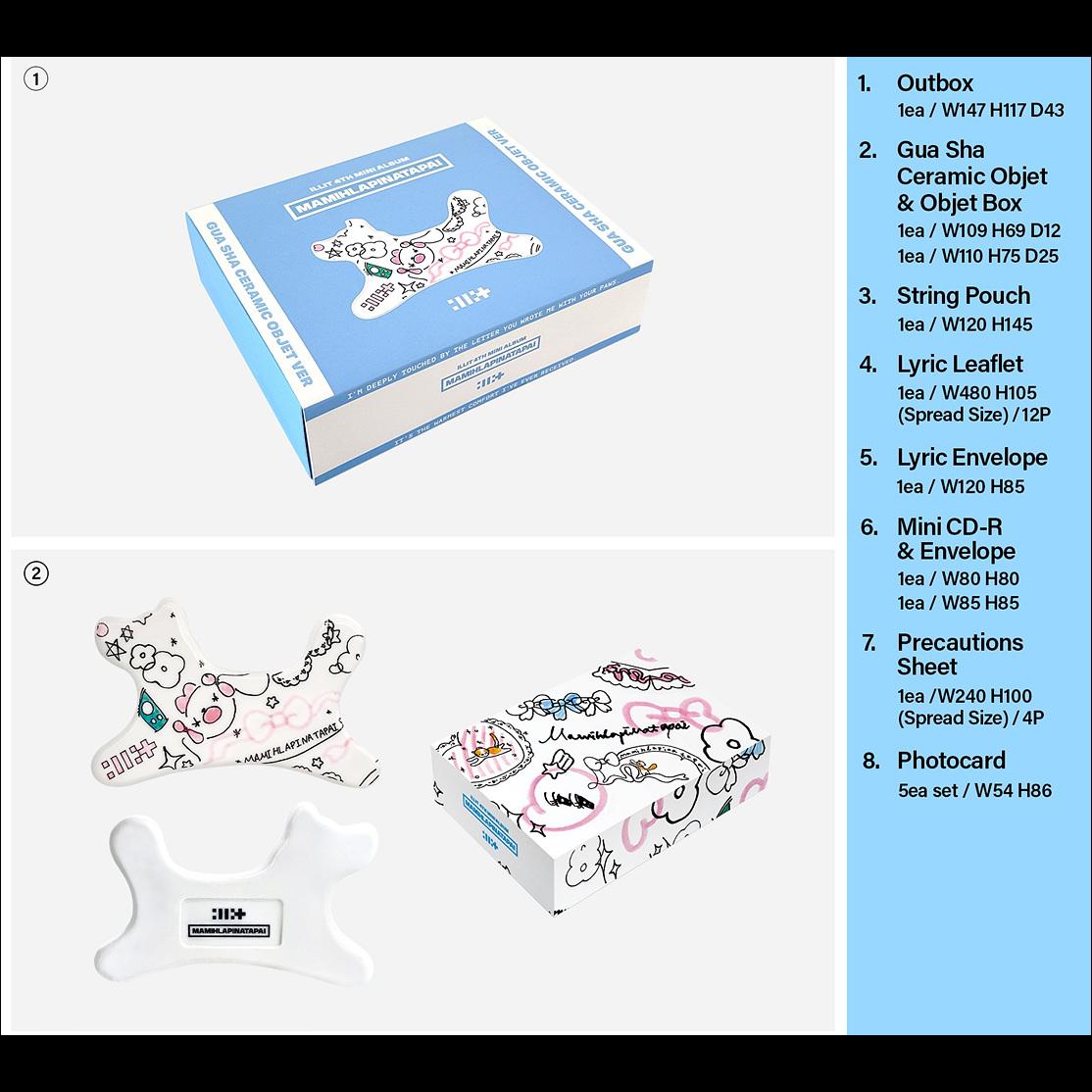 ILLIT [MAMIHLAPINATAPAI] Gua Sha Ceramic Objet ver. + Free Gift