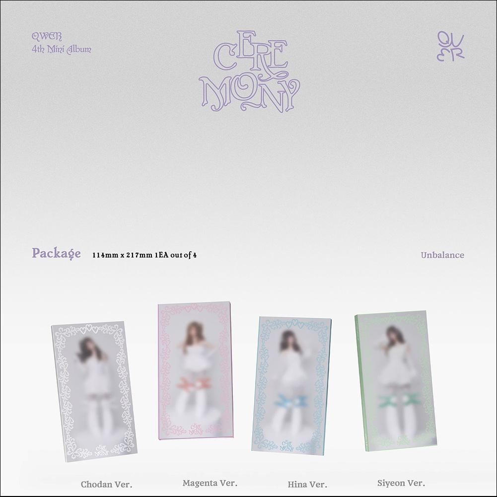 QWER [CEREMONY] Booklet Ver. / 4th Mini Ablum + Free Gift