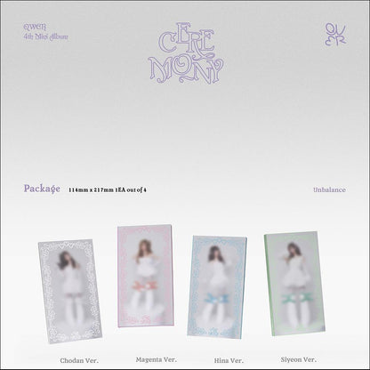 QWER [CEREMONY] Booklet Ver. / 4th Mini Album + Free Gift