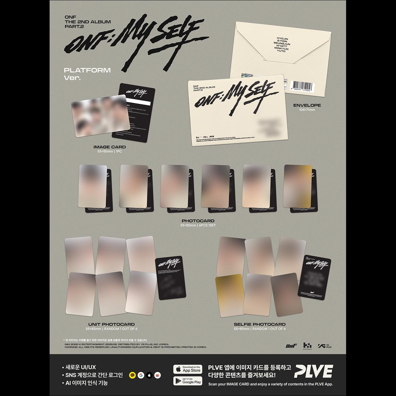 [Pre-order] ONF Part.2 [ONFMY SELF] (PLATFORM Ver.) + Free Gift