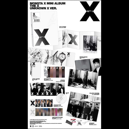 MONSTA X - THE X Mini Album (UNKNOWN X Ver./ UNDERDOG X Ver. / HELLO X Ver./ XX Ver.)