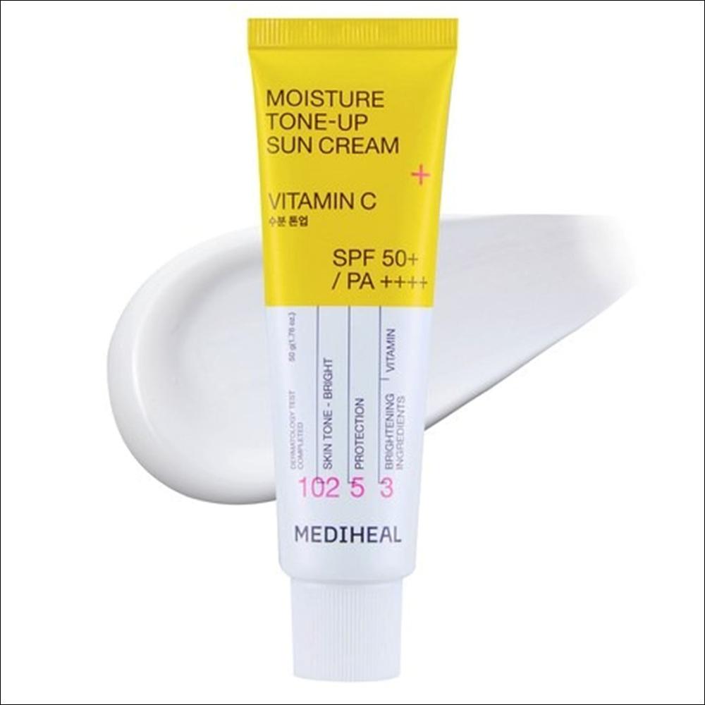 [Mediheal] Vitamide Brightening Tone-Up Sun Cream SPF50+ PA++++ - Natural Glow & Skin Brightening, 50ml | Olive's K-beauty