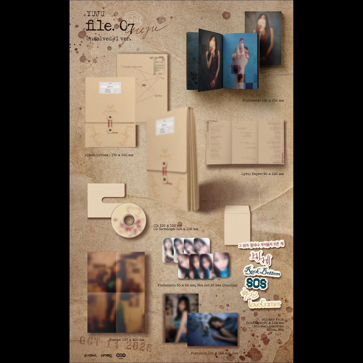 [Pre-order] YUJU GFRIEND 4th Mini Album file 07 KPOP Album Sealed (Unsolved #01 Ver./Unsolved #02 Ver.) + Free Gift