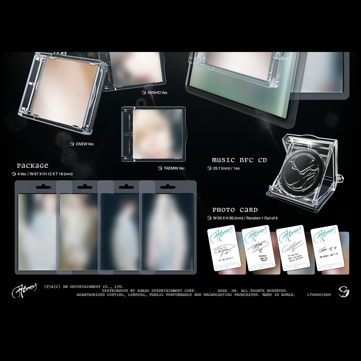 SHINee [Atmos] 6th Mini Album Smini ver. + Free Gift