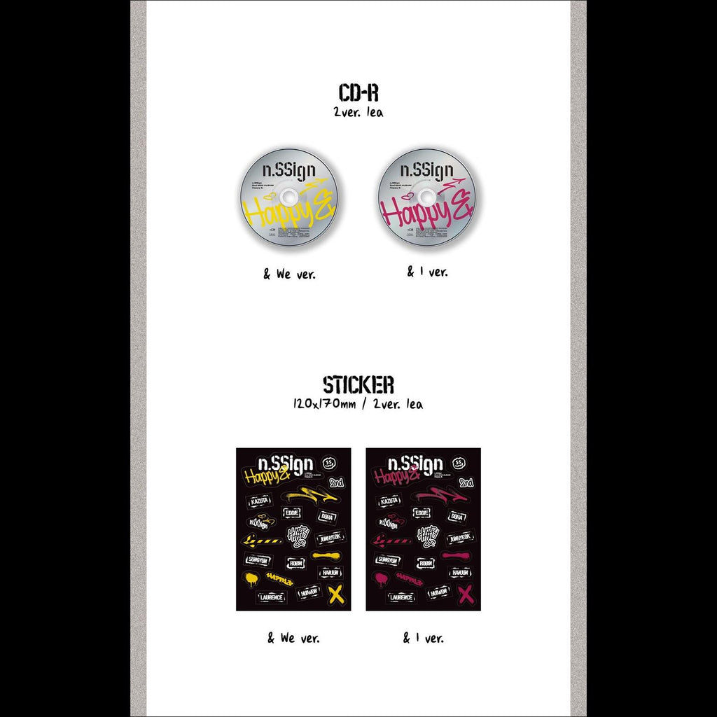 n.SSign 2nd MINI ALBUM 'Happy &' (& WE / & I ver.)