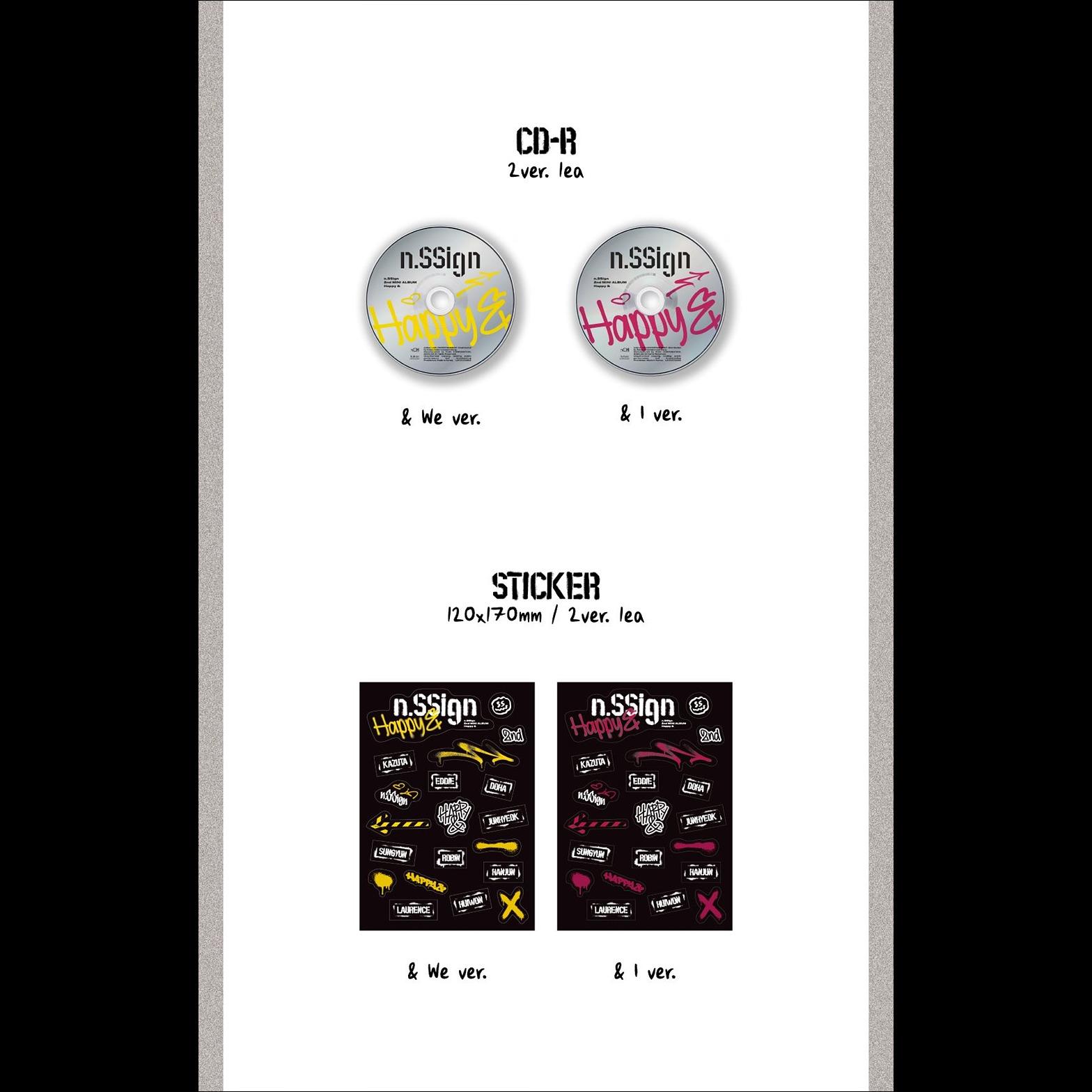 n.SSign 2nd MINI ALBUM 'Happy &' (& WE / & I ver.)