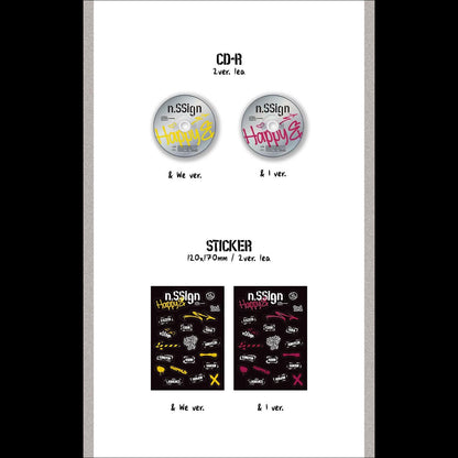 n.SSign 2nd MINI ALBUM 'Happy &' (& WE / & I ver.)