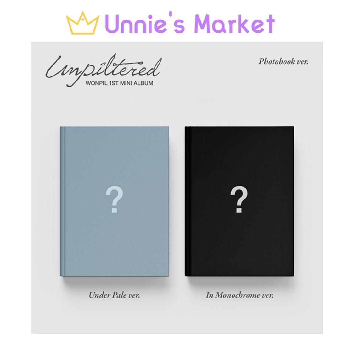 WONPIL(DAY6) - Unpiltered Album Photobook ver. (Under Pale ver. / In Monochrome ver.) + Free Gift