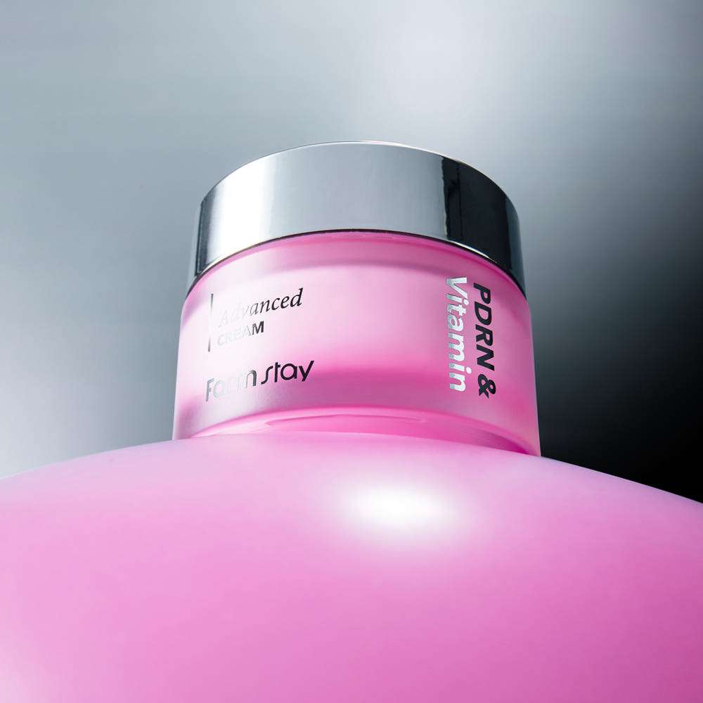 [Farmstay] PDRN & Vitamin Advanced Cream (50ml) | Intensive Rejuvenating & Brightening Face Moisturizer, K-Beauty