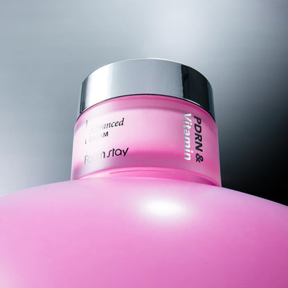 [Farmstay] PDRN & Vitamin Advanced Cream (50ml) | Intensive Rejuvenating & Brightening Face Moisturizer, K-Beauty