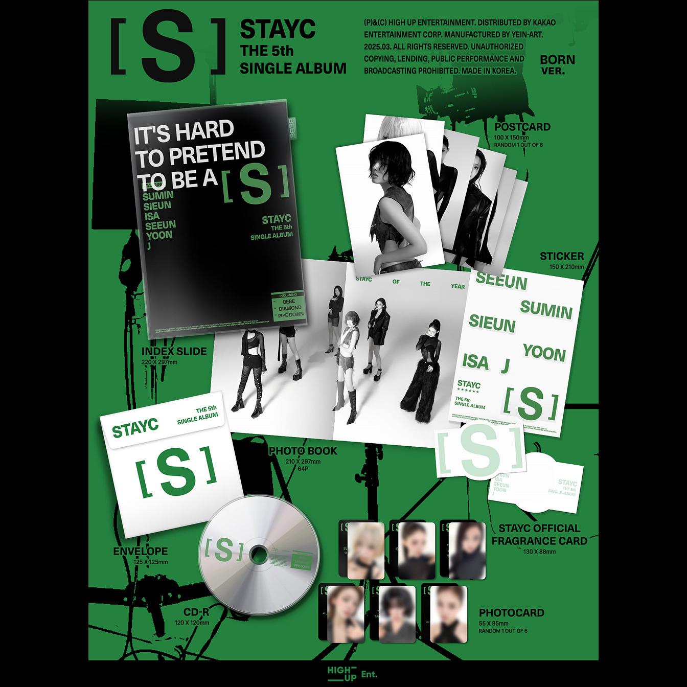 [SITE POB] STAYC [S] (ON AIR Ver. / BORN Ver.) / The 5th Single Album