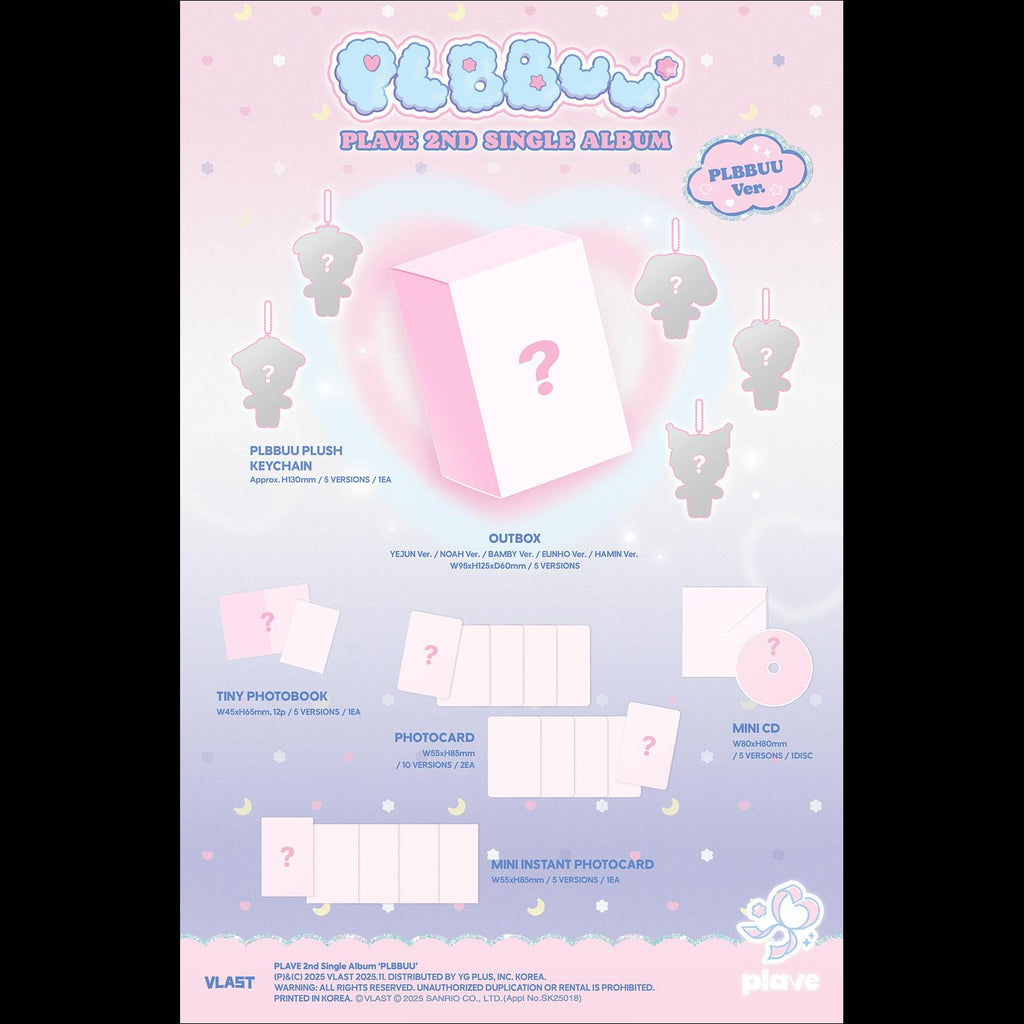 PLAVE [PLBBUU] POCA ALBUM Ver. 2nd Single Album + Free Gift