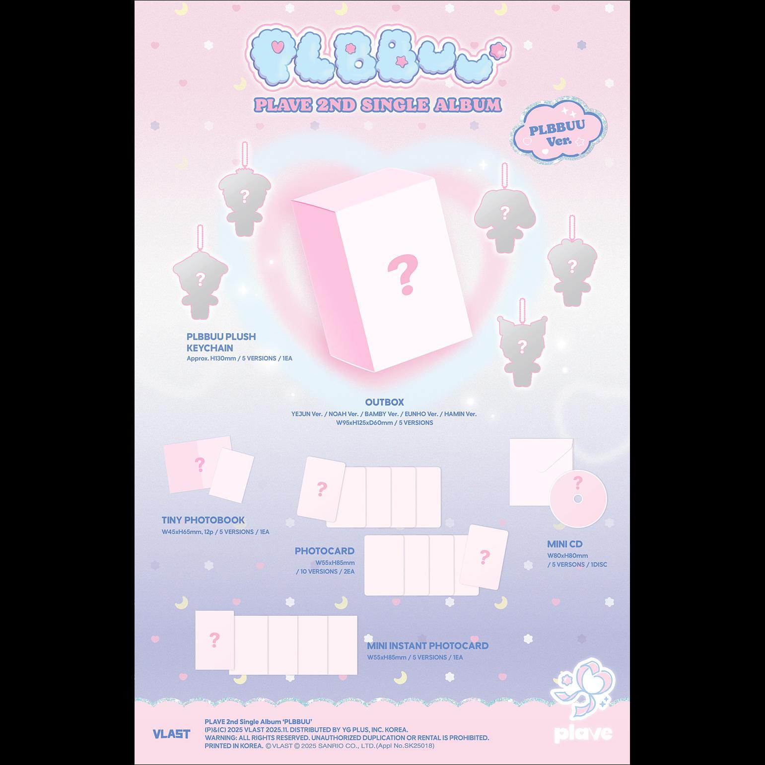 PLAVE [PLBBUU] POCA ALBUM Ver. 2nd Single Album + Free Gift