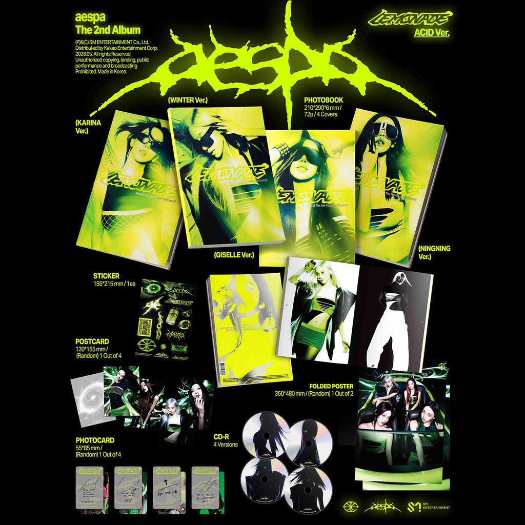 aespa [LEMONADE] ACID Ver. 2nd Album + Free Gift
