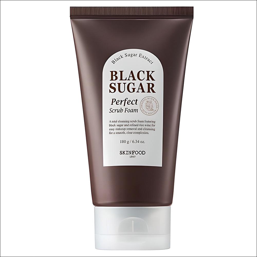 Skinfood Black Sugar Perfect Scrub Foam (180g – 1 Bottle)