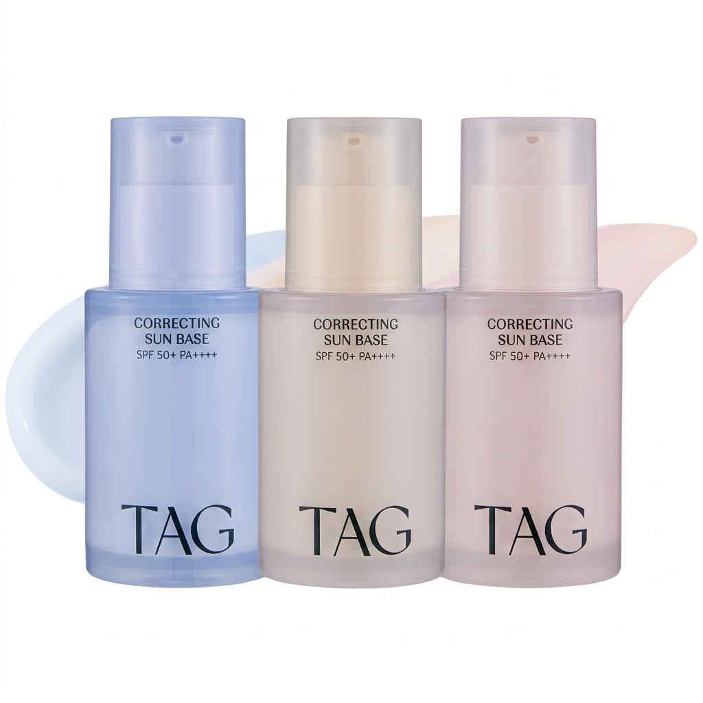 [Daiso x TAG] Correcting Sun Base SPF50+ PA++++ (32ml) - 3 Colors | Color Correcting Makeup Primer & Sunscreen, Viral K-Beauty Daiso Collection