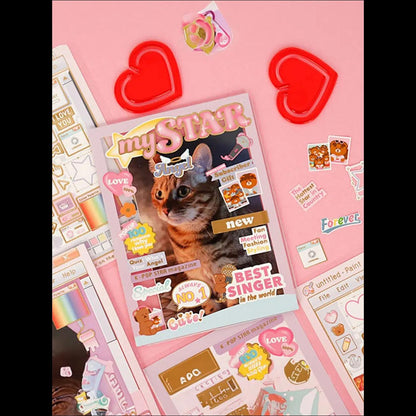 [K-Stationery] Daiso Korea High-teen Antique Gold Foil Stickers - Vintage Aesthetic Deco for Polco & Journal (Authentic)