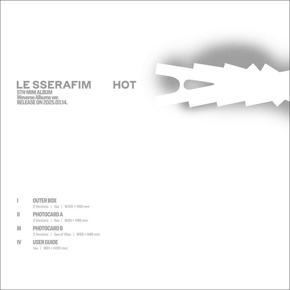 LE SSERAFIM - HOT Weverse Albums ver. / 5th Mini Album