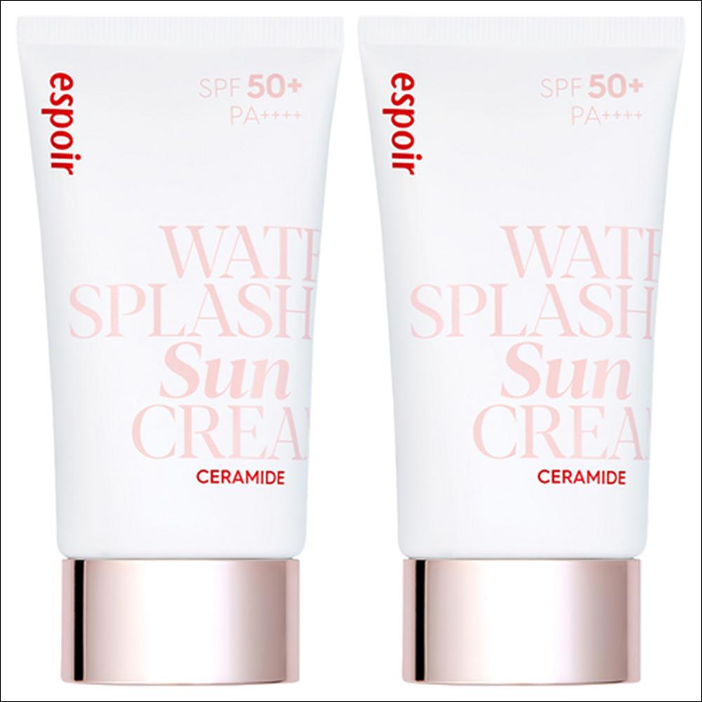 [Espoir] Water Splash Sunscreen Ceramide SPF50+ PA++++ - Hydrating Tone-Up & Barrier Care, 60ml | Olive's K-beauty