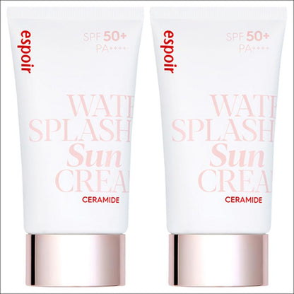 [Espoir] Water Splash Sunscreen Ceramide SPF50+ PA++++ - Hydrating Tone-Up & Barrier Care, 60ml | Olive's K-beauty
