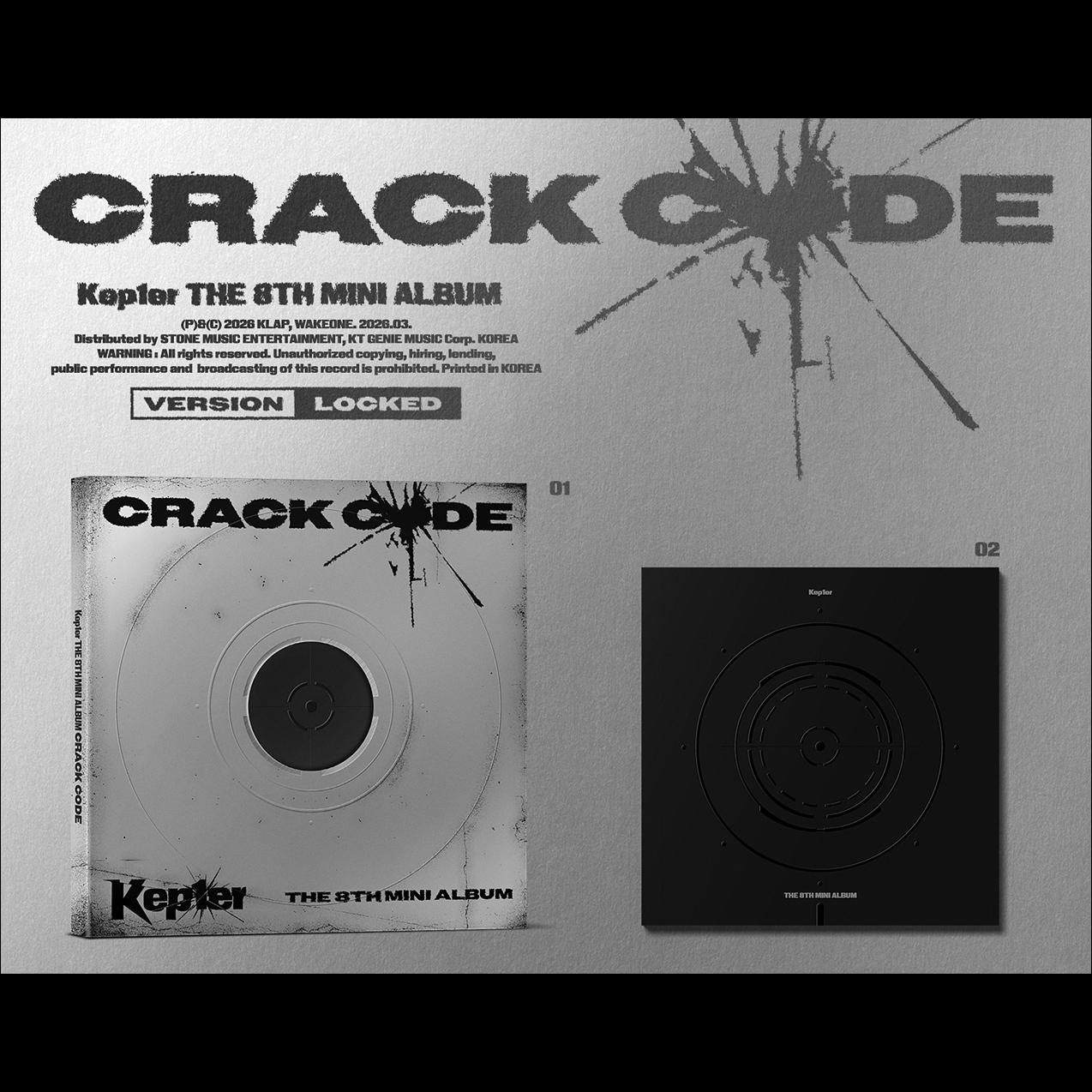 (SET) Kep1er - CRACK CODE 8th Mini Album (LOCKED ver. / UNLOCKED ver.) + Free Gift