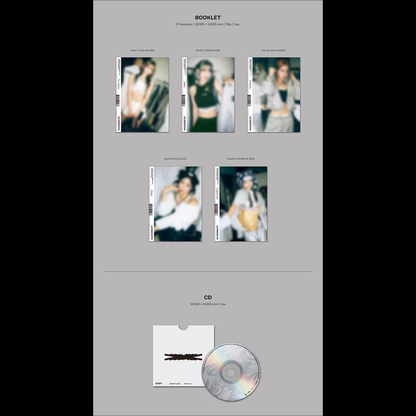 [NO POB/Member] LE SSERAFIM [EASY] Compact Ver.