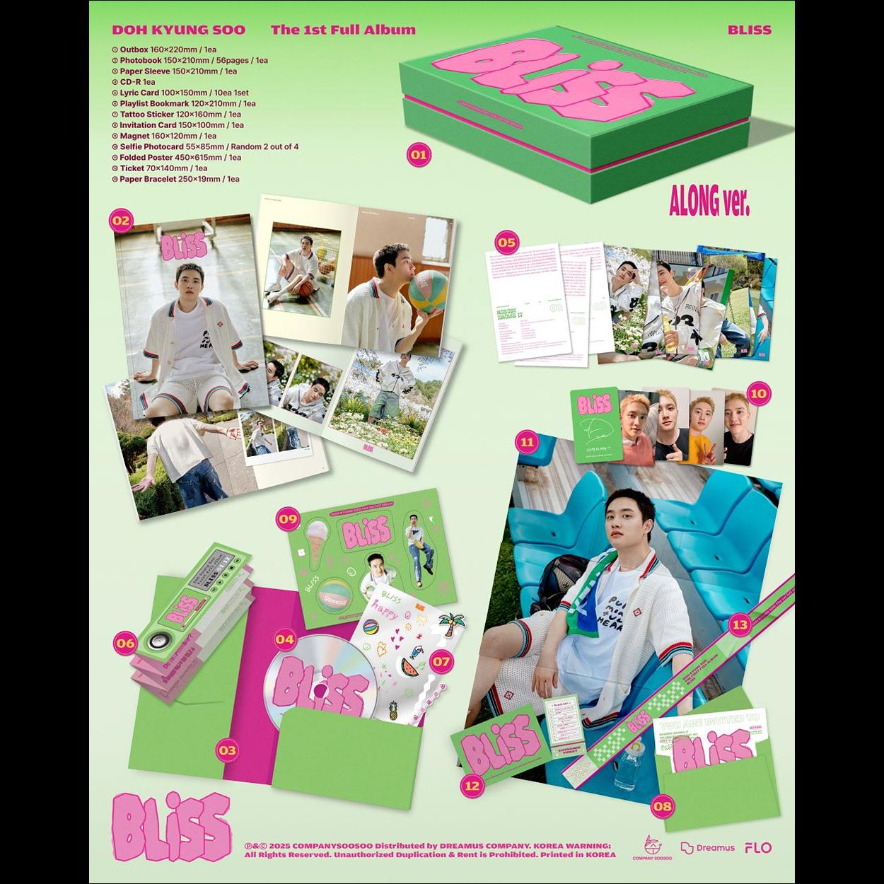 D.O. (EXO) - BLISS (Sing Ver. / Along ver.) / The 1st Full Album
