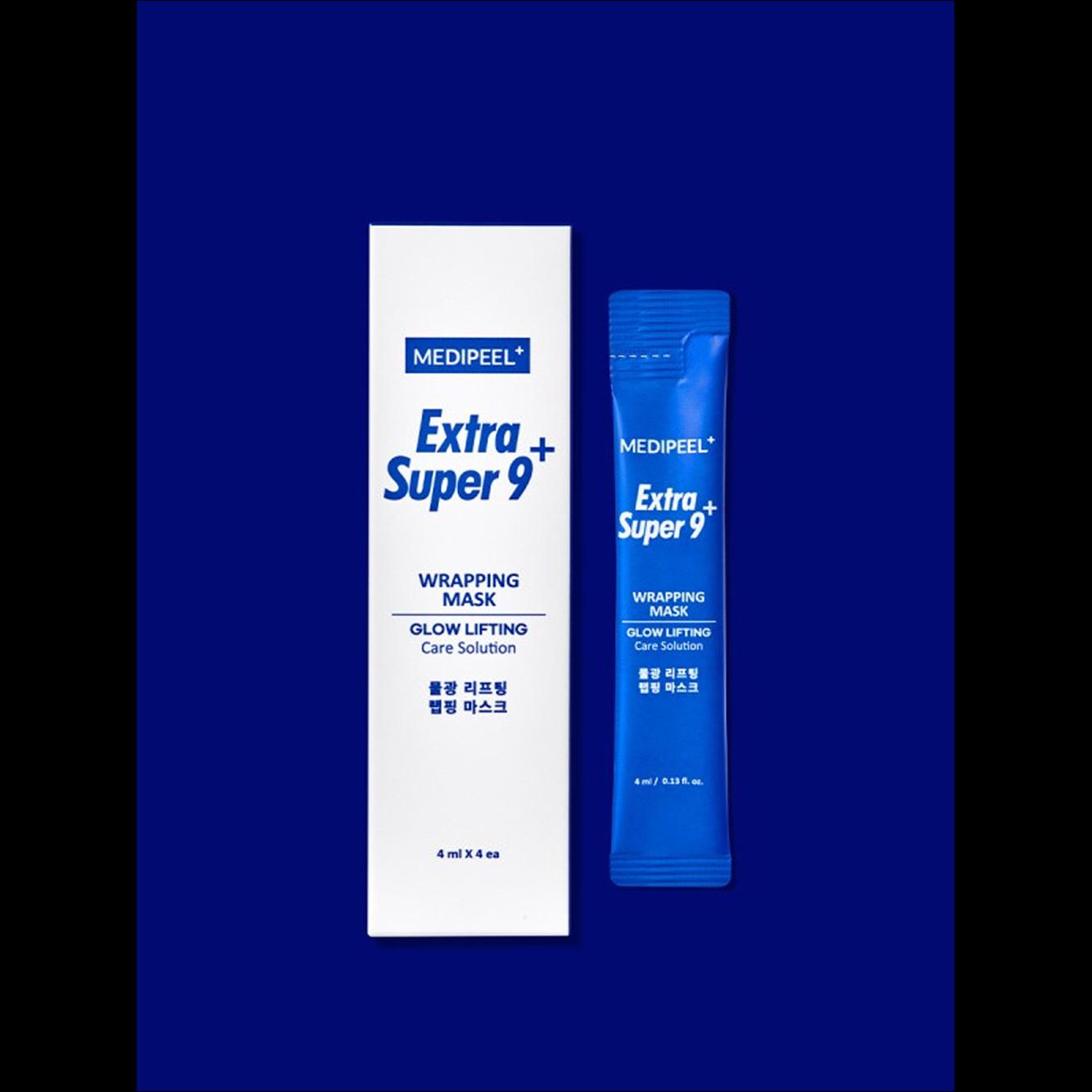 MEDIPEEL Extra Super 9 Plus (+) Glow Lifting Care Solution Wrapping Mask / 4ml, 4EA