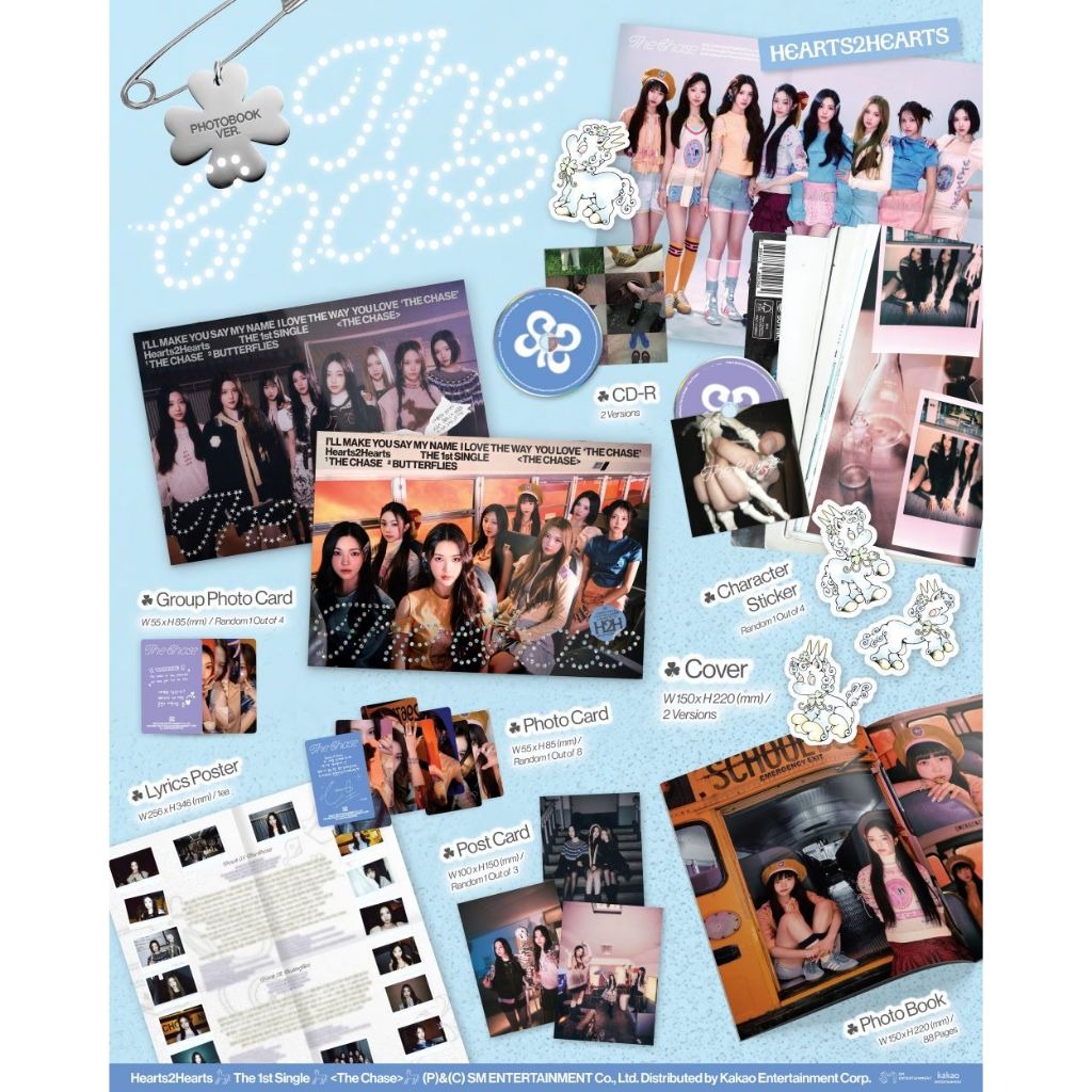 Hearts2Hearts [The Chase] Photobook Ver. / 1st Single Album